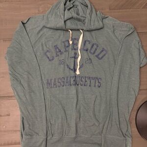 Cape Cod Massachusetts Men's Green Hoodie